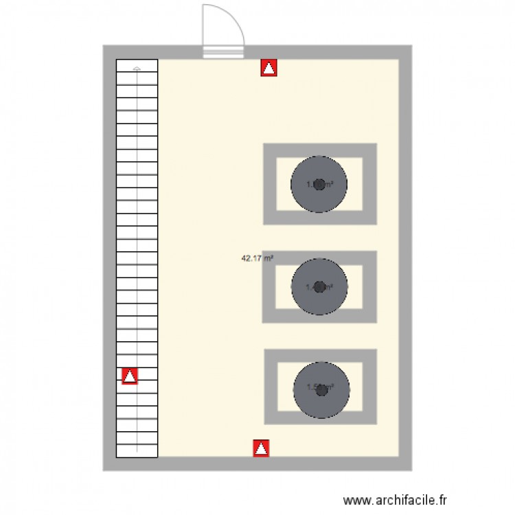 plan local turbines vigier . Plan de 0 pièce et 0 m2