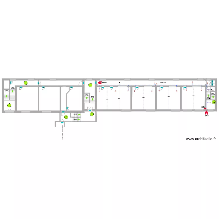Ecole de La Calamine Bâtiment B plus 690 Incendie. Plan de Ecole de La Calamine Bâtiment B plus 690 Incendie. Plan de