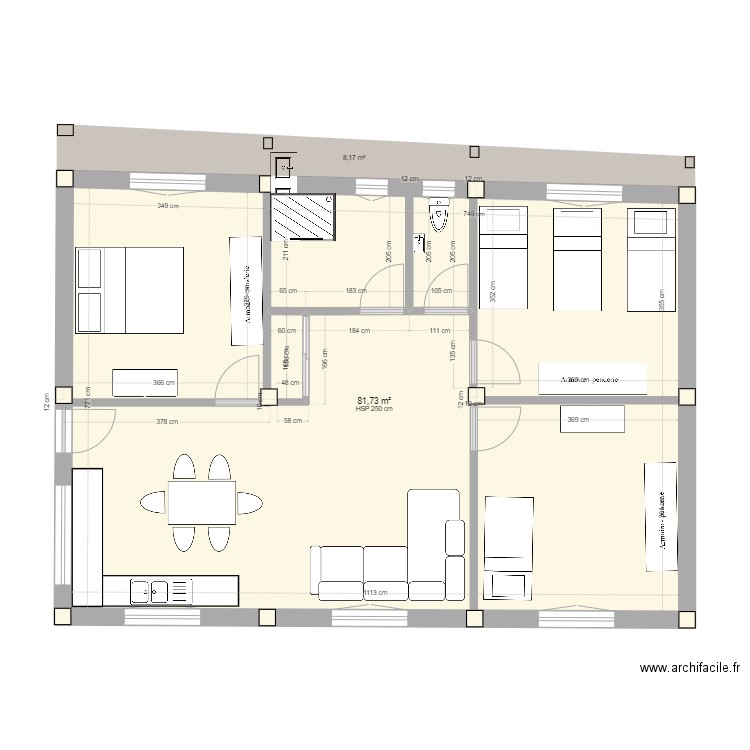 Appart Hafid 2. Plan de 0 pièce et 0 m2