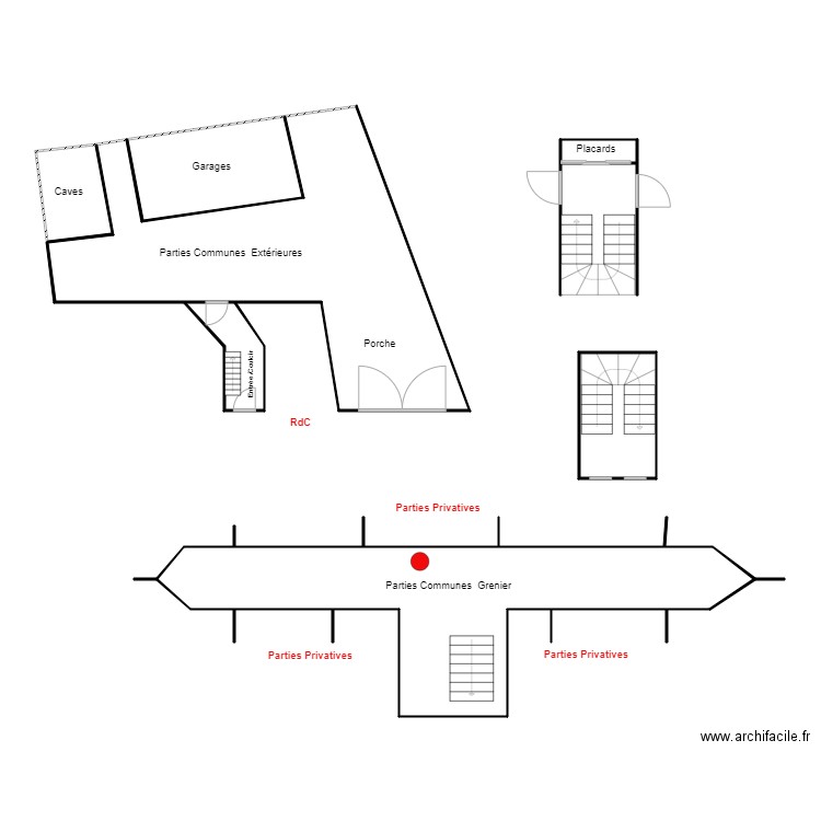 Immeuble Barraine. Plan de 0 pièce et 0 m2
