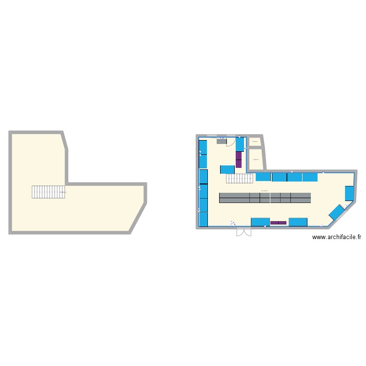 Faubourg poiss. Plan de 4 pièces et 181 m2