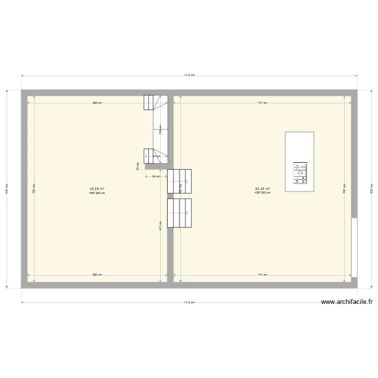 plan plancher 1 er etage. Plan de 