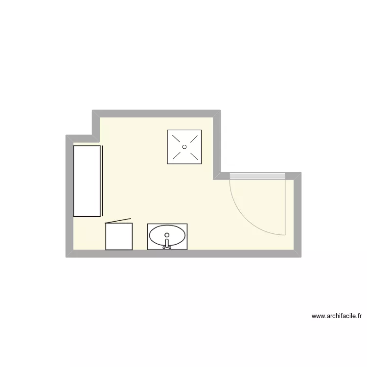 Brun SDB existant. Plan de Brun SDB existant. Plan de