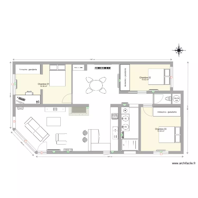 Maison L&eacute;ognan Plan &eacute;lectricit&eacute; chauffage et volet roulant. Plan de 