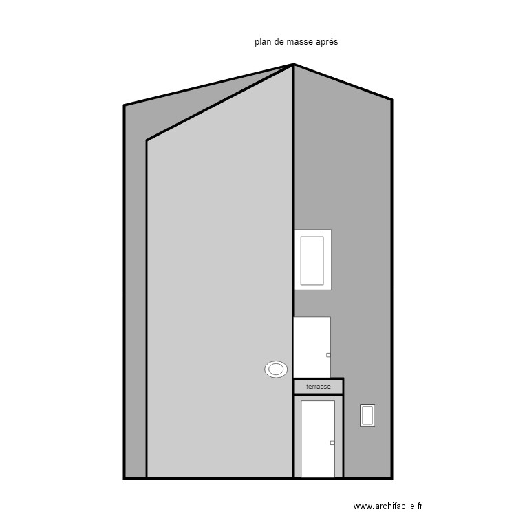 plan de masse aprés. Plan de 0 pièce et 0 m2