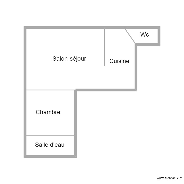 LOCTUDY SCI FYBE OUESSANT. Plan de 4 pièces et 16 m2