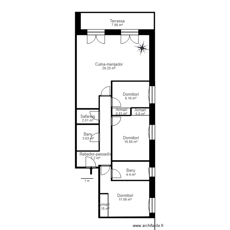 CR ROC DE LES ESQUIROLES ED A 2 1 AIXIRIVALL SANT JULIA. Plan de 0 pièce et 0 m2