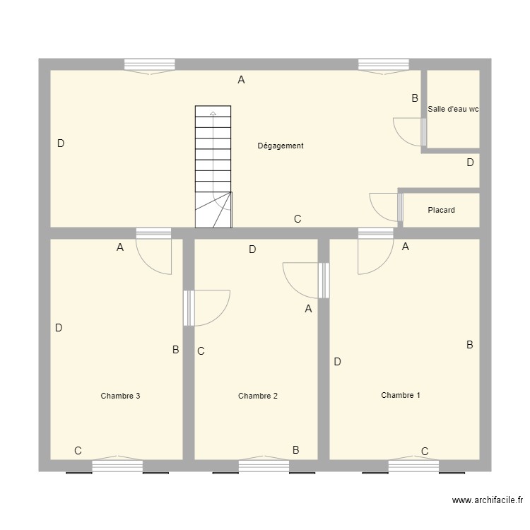 Croquis URBAIN étage. Plan de 0 pièce et 0 m2