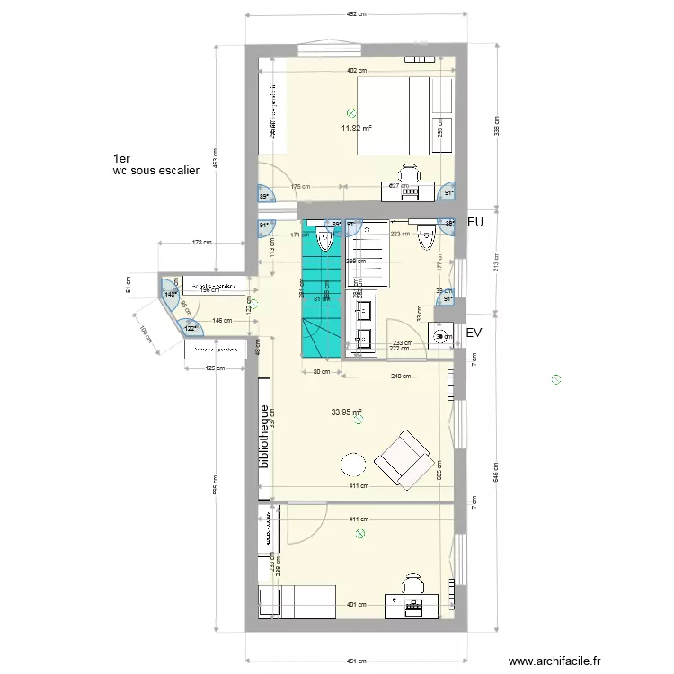 93310 deuxime sdb en long. Plan de 