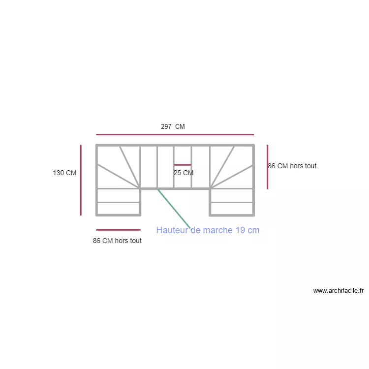 escalier renancourt. Plan de 