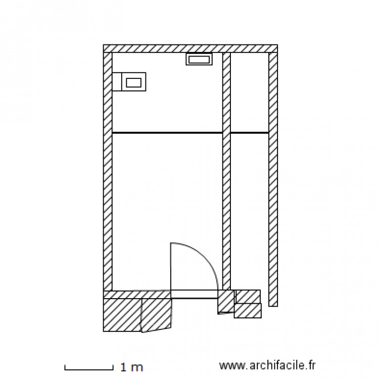 Local actuel. Plan de 0 pièce et 0 m2