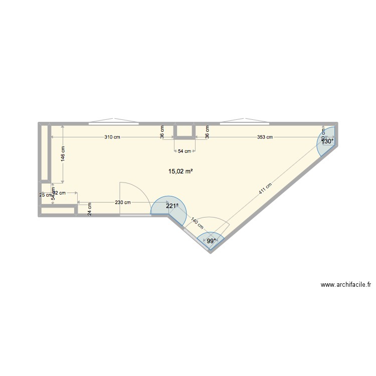 VITAL1. Plan de 4 pièces et 16 m2