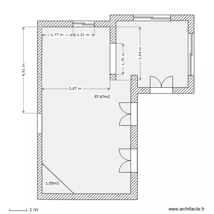 Cuisine Severine WA. Plan de 