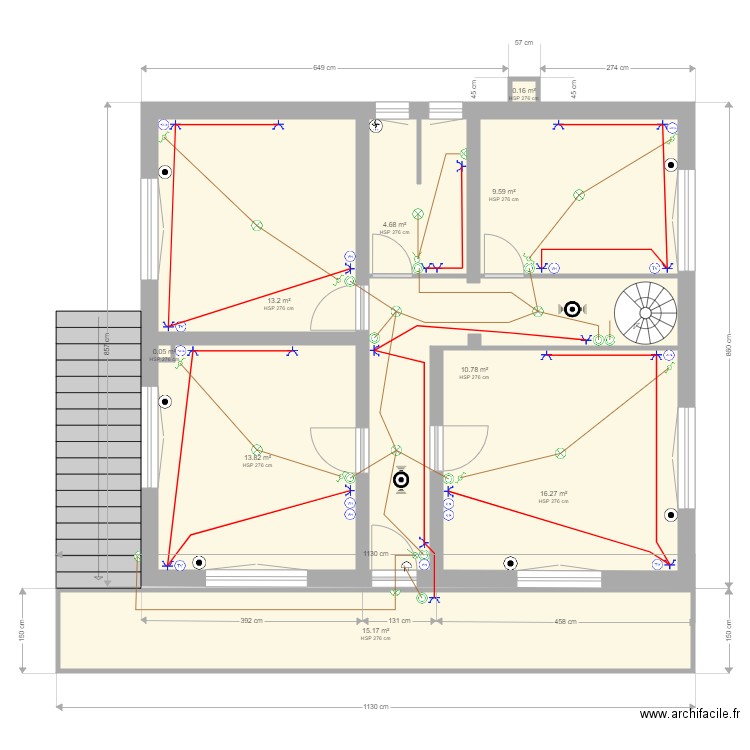 plan etage. Plan de 0 pièce et 0 m2