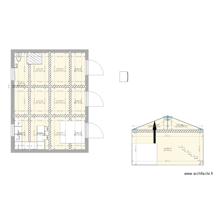 ecurie Atelier V3. Plan de 0 pièce et 0 m2