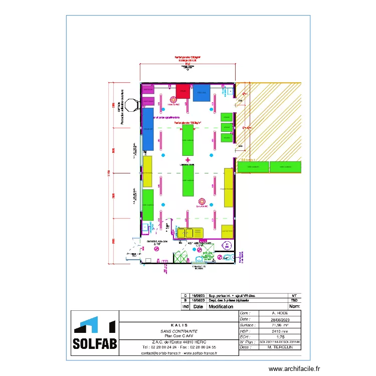 BLEUNVEN. Plan de 