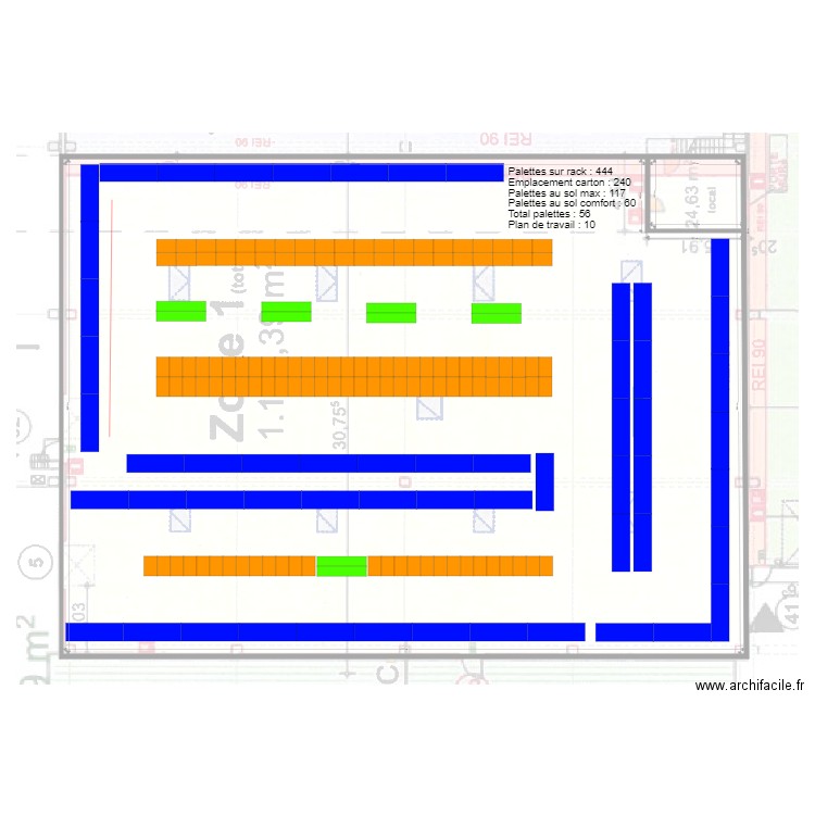 Mondo IT. Plan de 1 pièce et 1236 m2