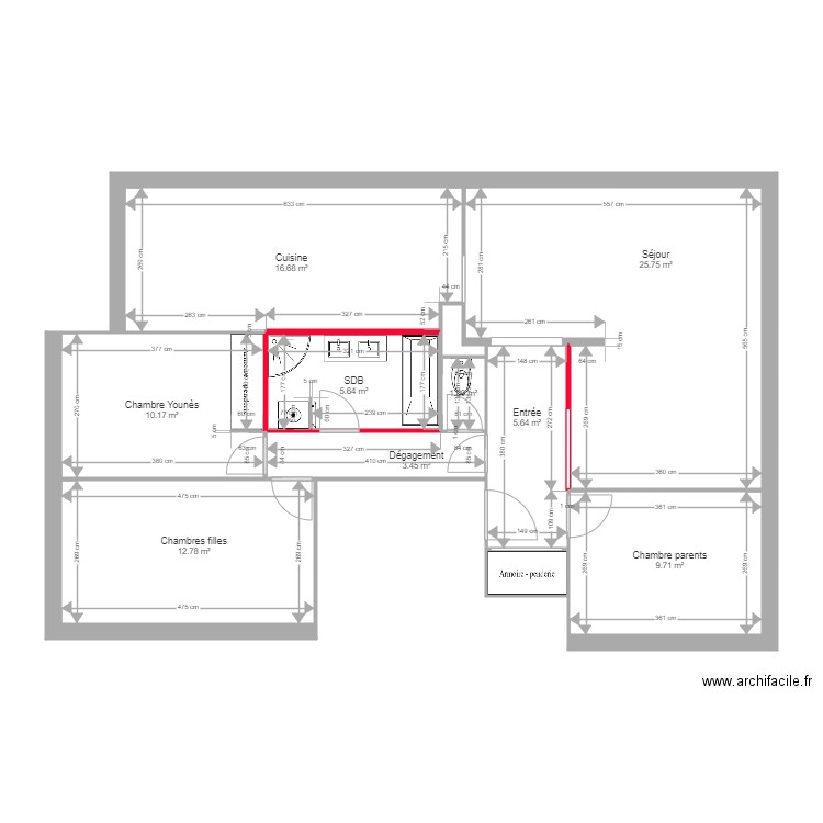 Benghezala Projet. Plan de 0 pièce et 0 m2