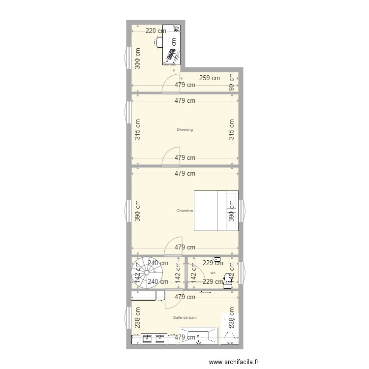 Plan 1er aménager. Plan de 0 pièce et 0 m2