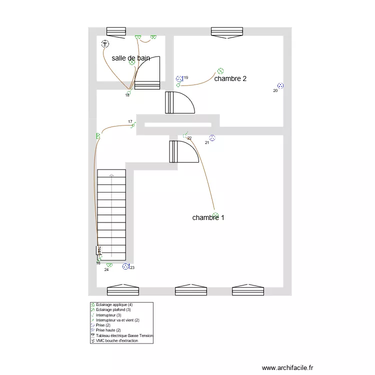 Gite 6 Etage. Plan de 