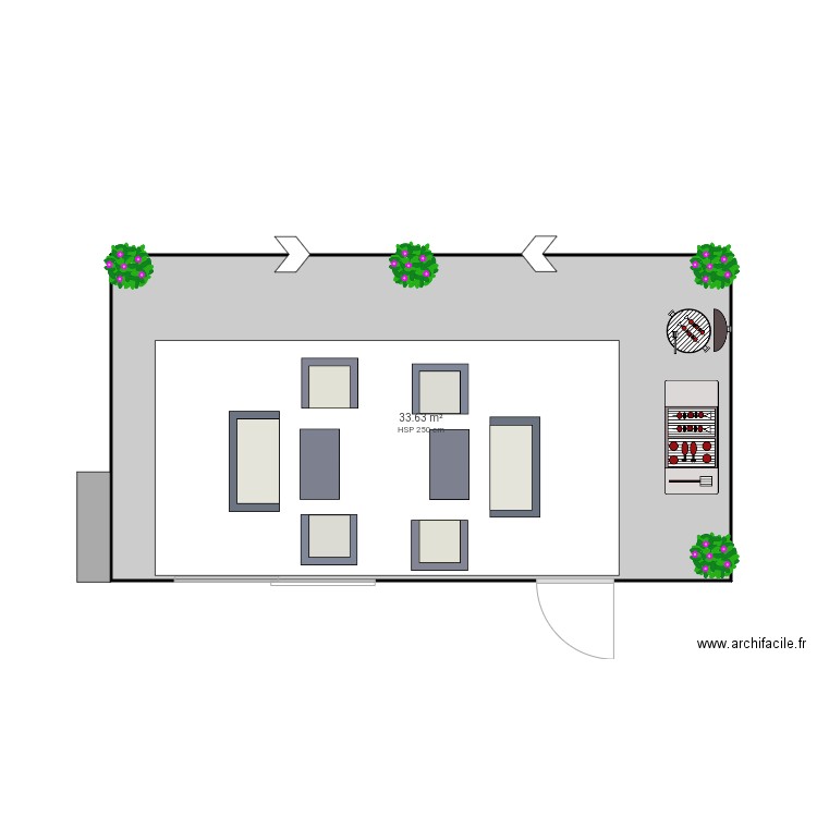 Terrasse. Plan de 0 pièce et 0 m2