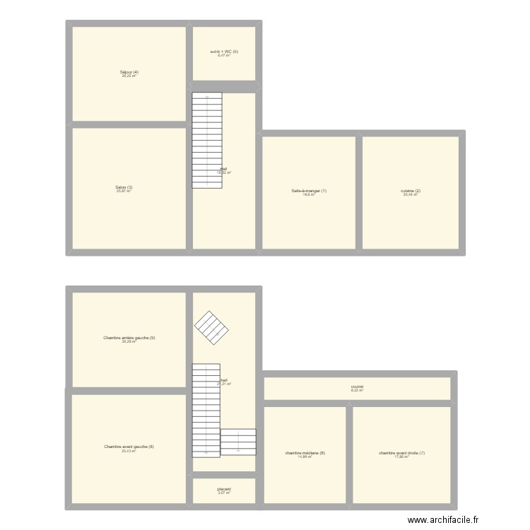 Cure de D-A. Plan de 0 pièce et 0 m2