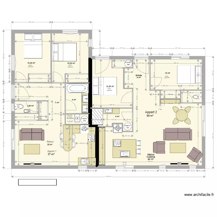 Yvrac RDC Projet 2. Plan de Yvrac RDC Projet 2. Plan de