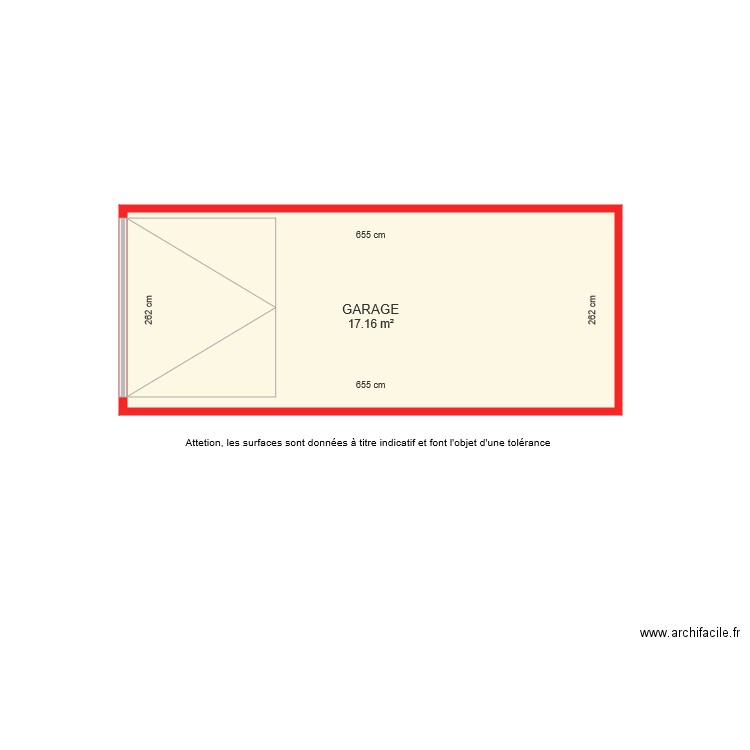 BI 5233 GARAGE coté. Plan de 0 pièce et 0 m2