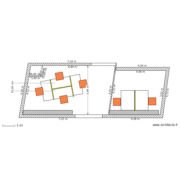 bureau 6.5. Plan de 0 pièce et 0 m2