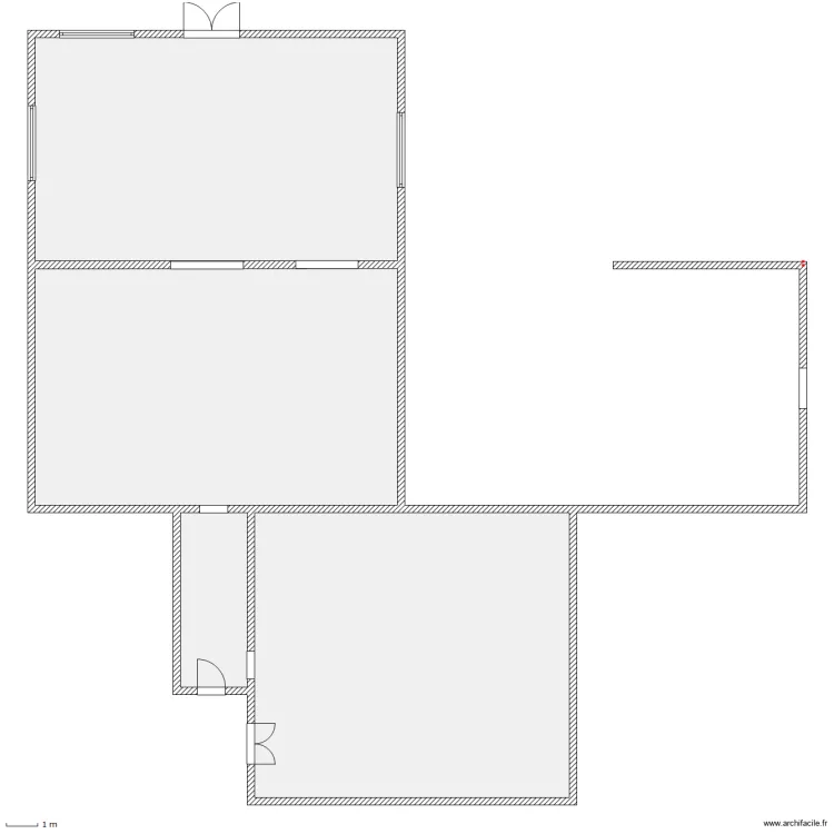 1er niveau atelier. Plan de 