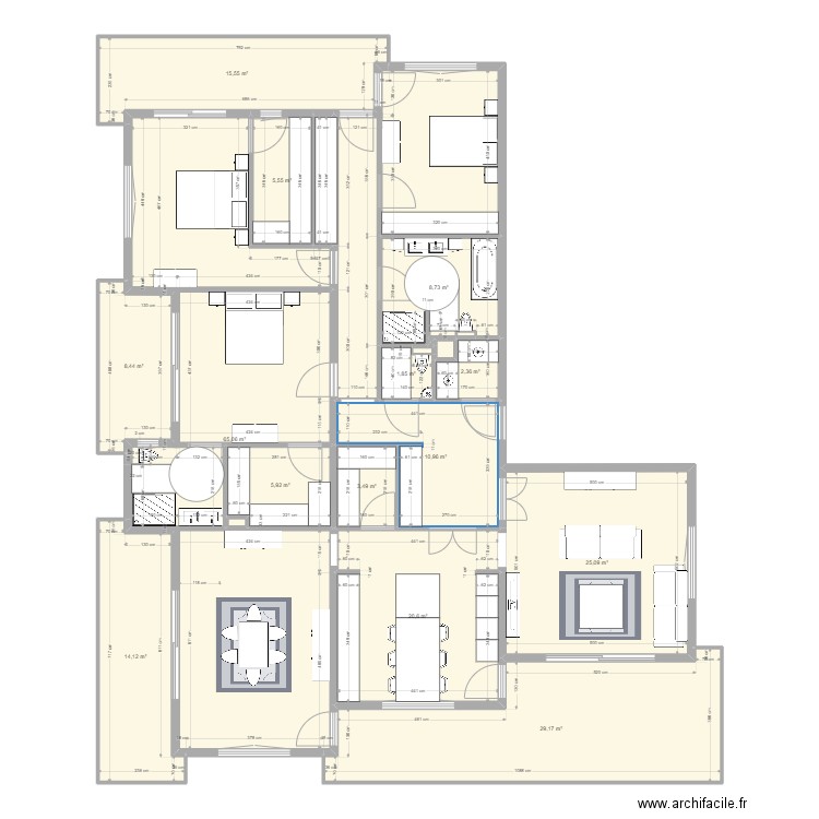 appartement 1. Plan de 0 pièce et 0 m2