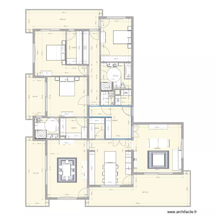 appartement 1. Plan de 