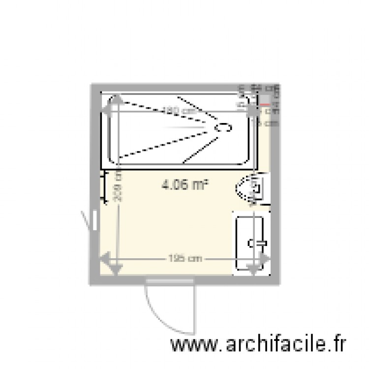 salme de bain piton. Plan de 0 pièce et 0 m2