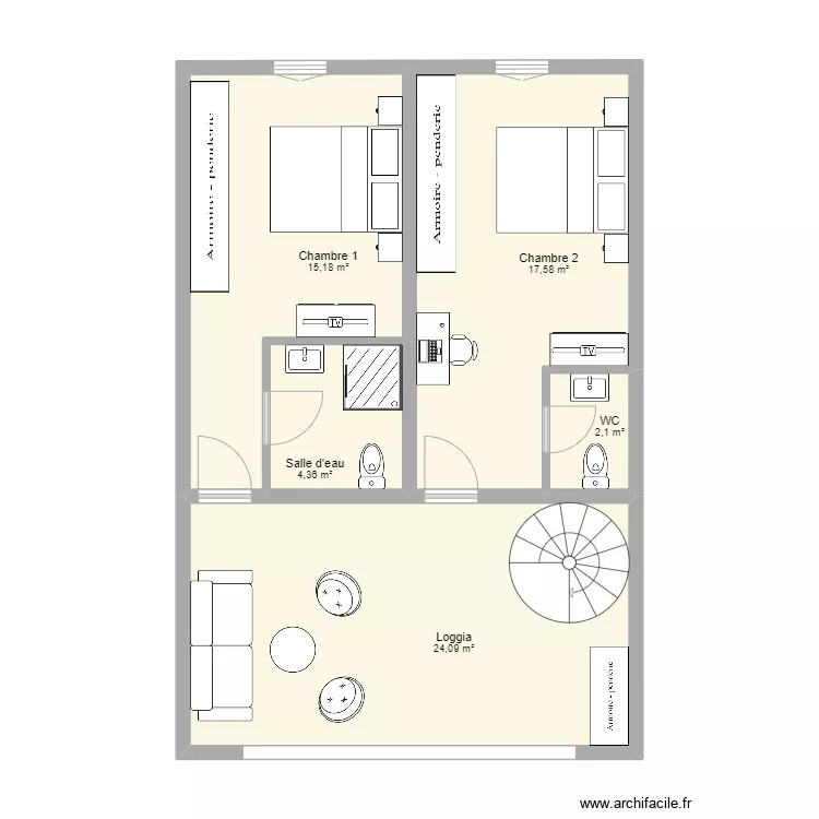 Duplex 1er. Plan de 