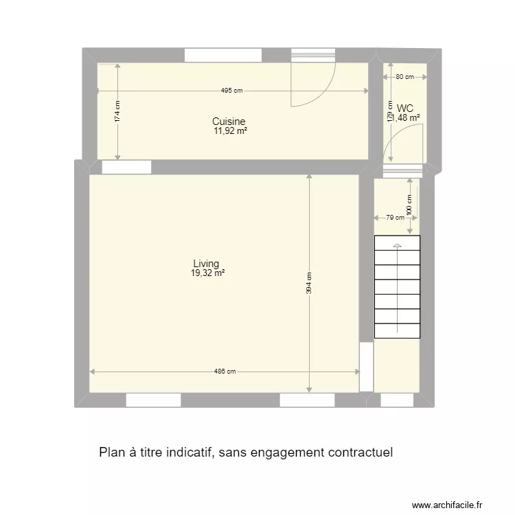 buisson premier &eacute;tage . Plan de 