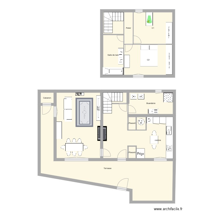 place basse. Plan de 0 pièce et 0 m2