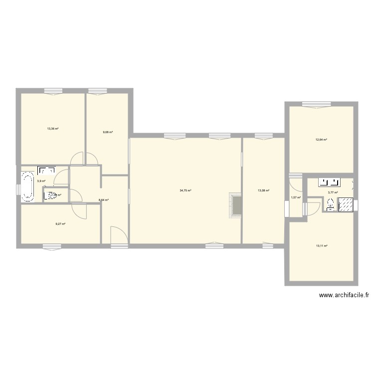 Maison Seignieres Modif . Plan de 0 pièce et 0 m2