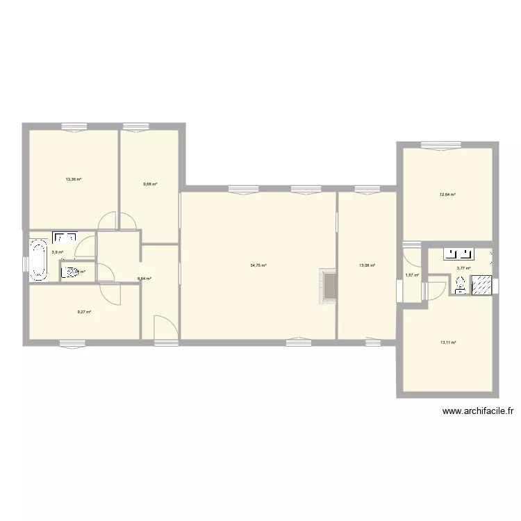 Maison Seignieres Modif . Plan de 