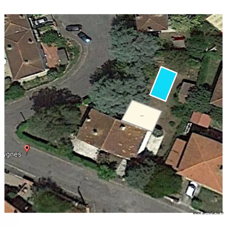 villeneuve piscine v2. Plan de 