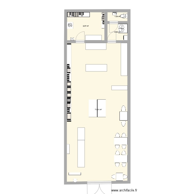 avant cap. Plan de 0 pièce et 0 m2