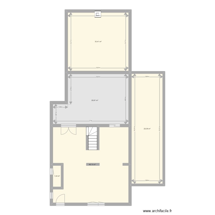 RénovHouse12. Plan de 5 pièces et 136 m2