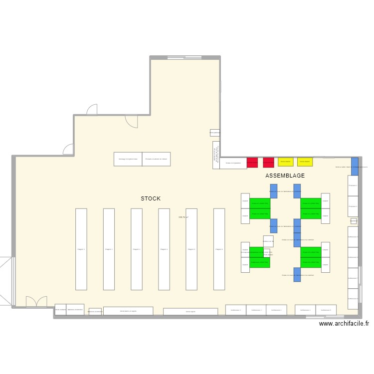 5S Assemblage V2. Plan de 1 pièce et 336 m2