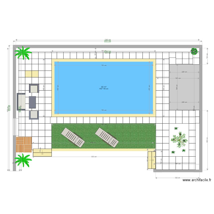 vw pisci1. Plan de 2 pièces et 38 m2