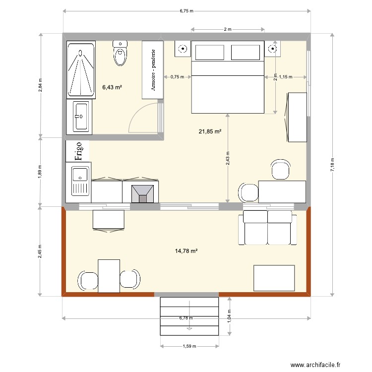 Paz Mini. Plan de 0 pièce et 0 m2
