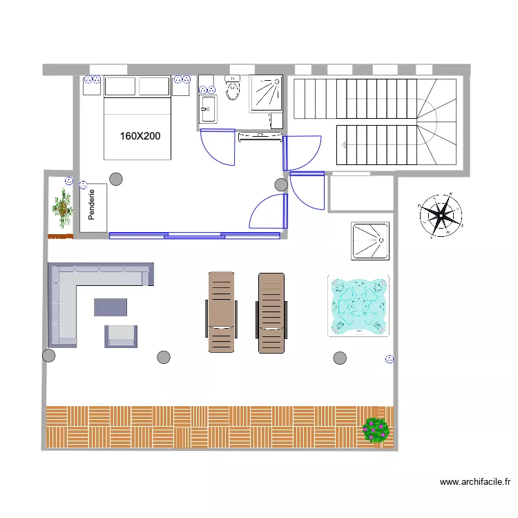 Solarium AB4. Plan de 