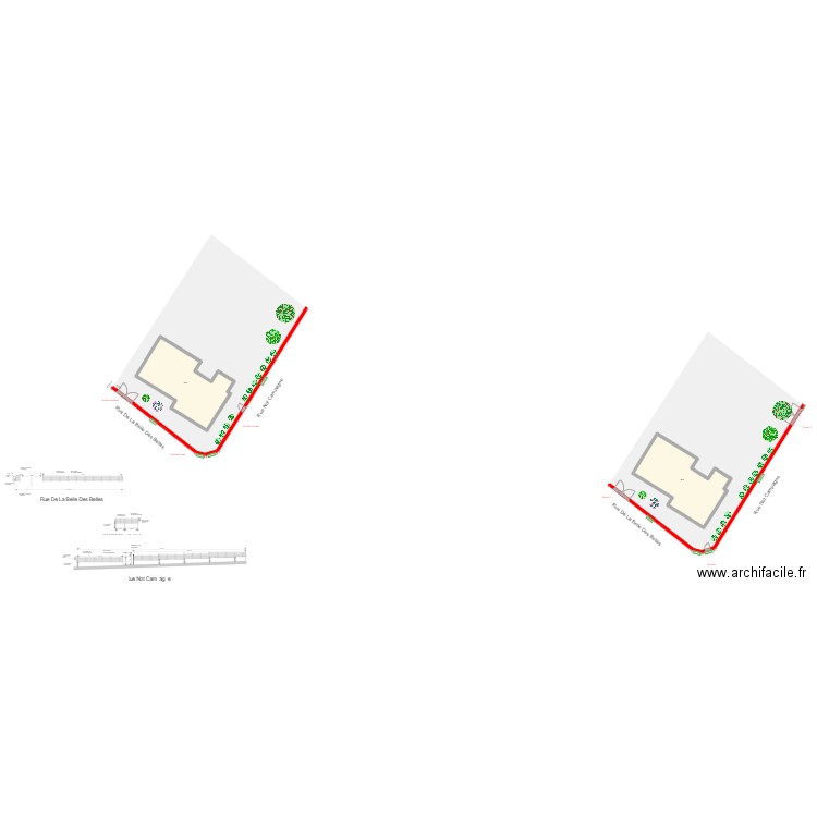 maison. Plan de 2 pièces et 276 m2