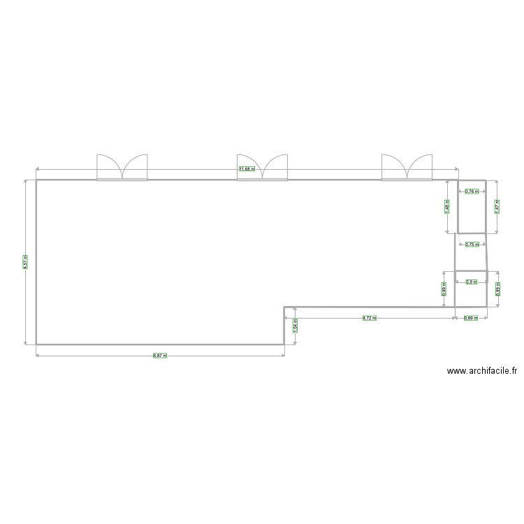 Terrasse. Plan de 0 pièce et 0 m2