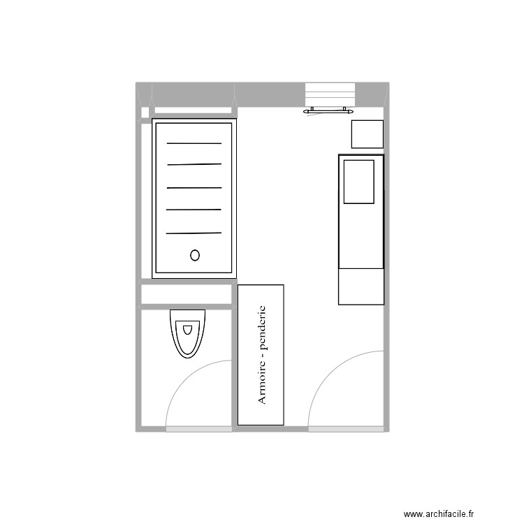 Salle de bain + WC séparé. Plan de 0 pièce et 0 m2