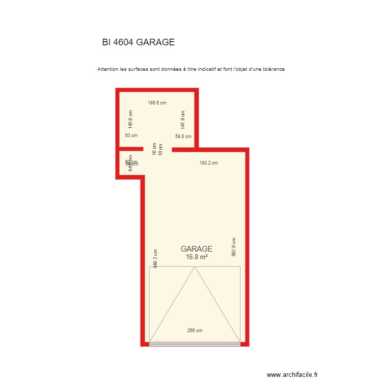 BI 4604 GARAGE . Plan de 0 pièce et 0 m2