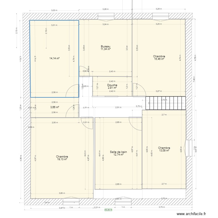 ETAGE Projet 1. Plan de 0 pièce et 0 m2